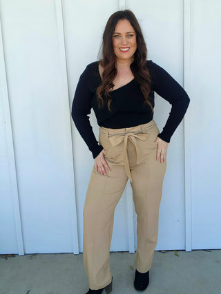 Pants Tie Front Trousers