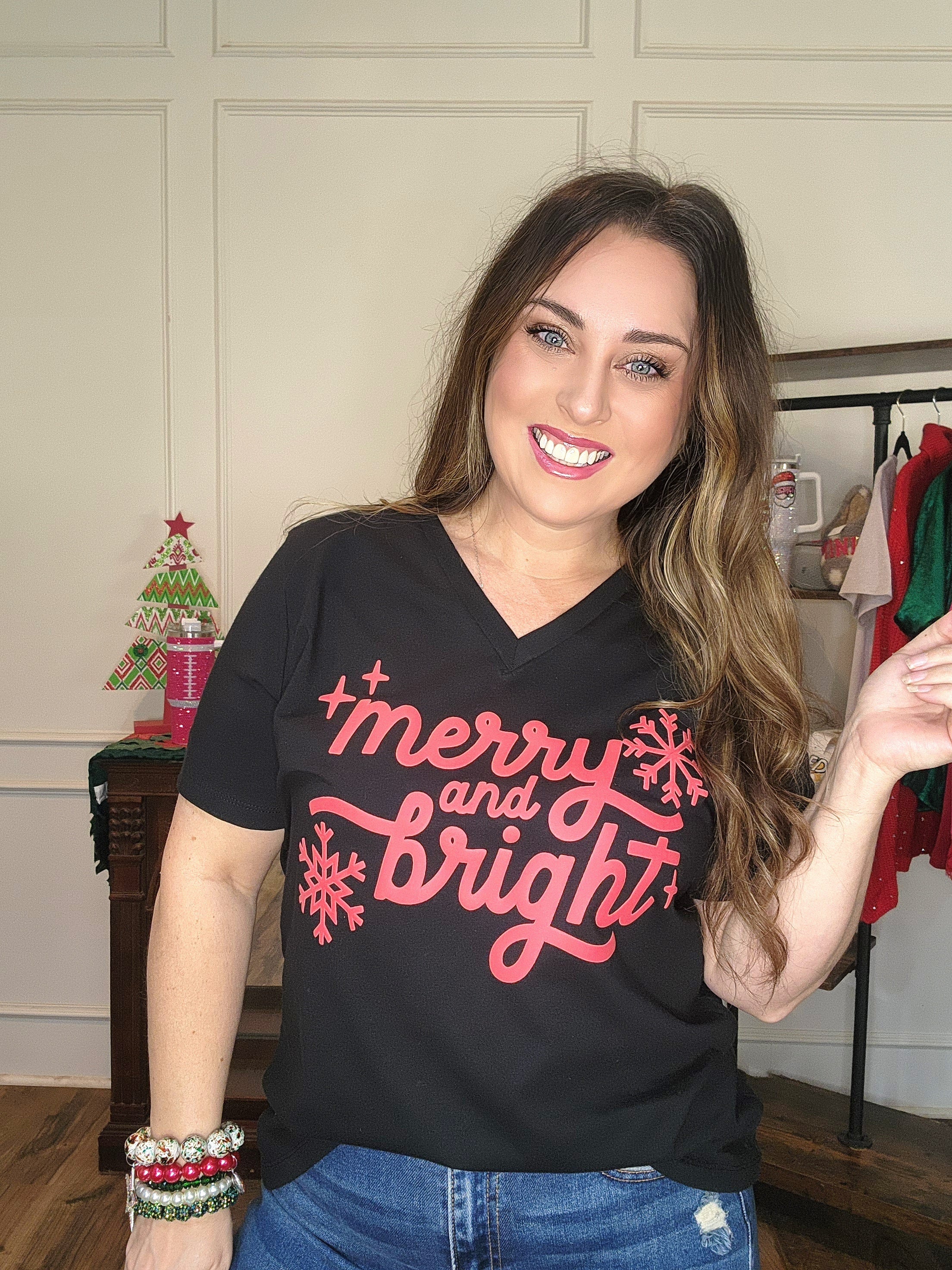 Merry &amp; Bright Puff Tshirt