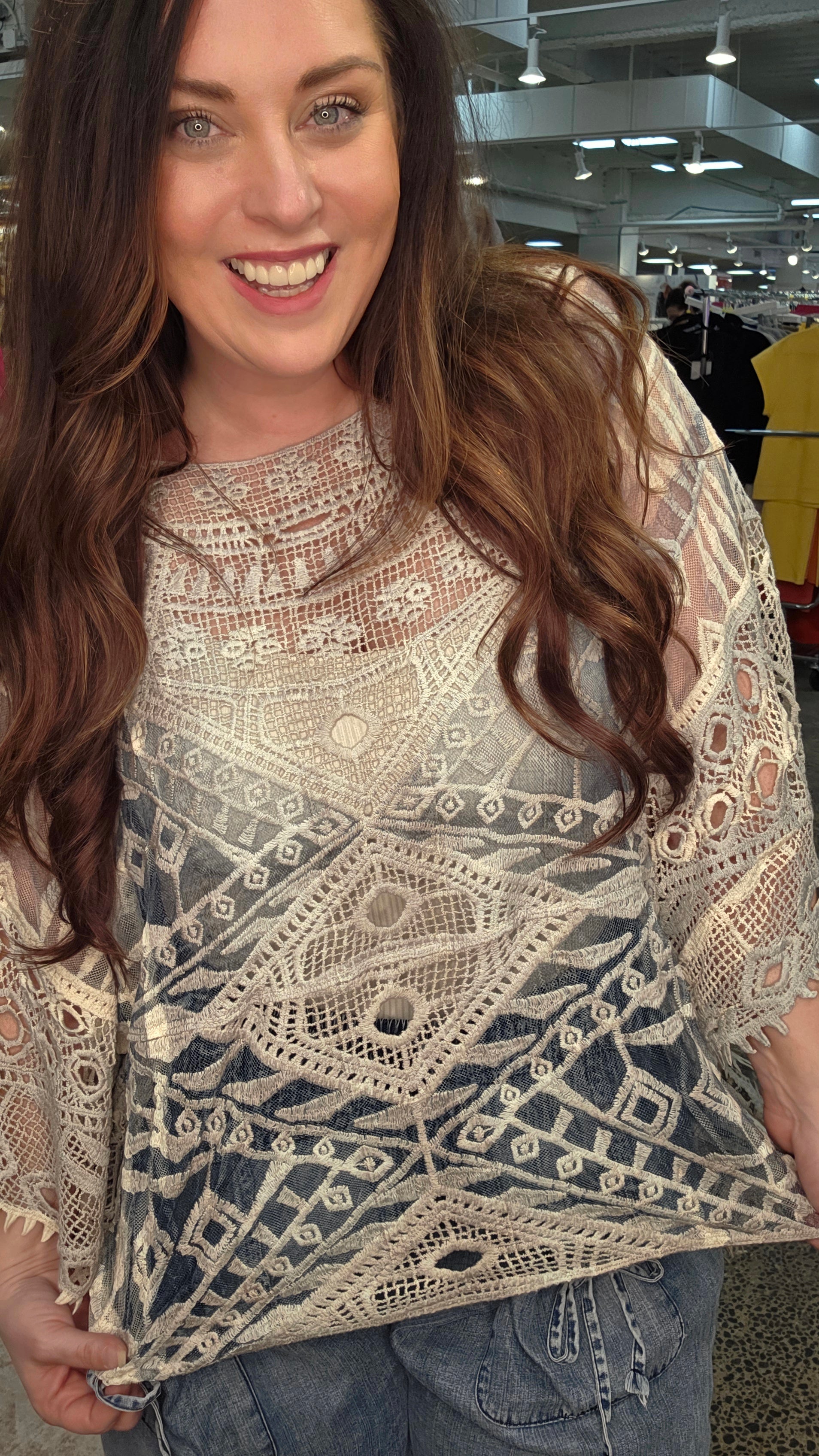 Blue Haze Crochet Top