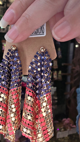 Vintage Flag Earrings by Sandra Ling Designs