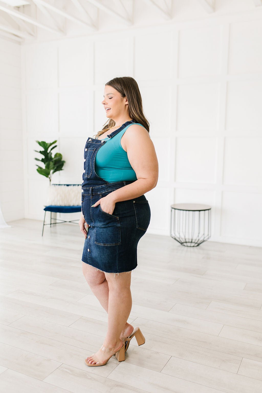 Denim Agnes Denim Overall Dress