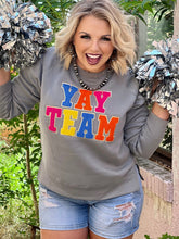 Yay Team Chenille Applique Sweatshirt - Pirates and Pearls Boutique