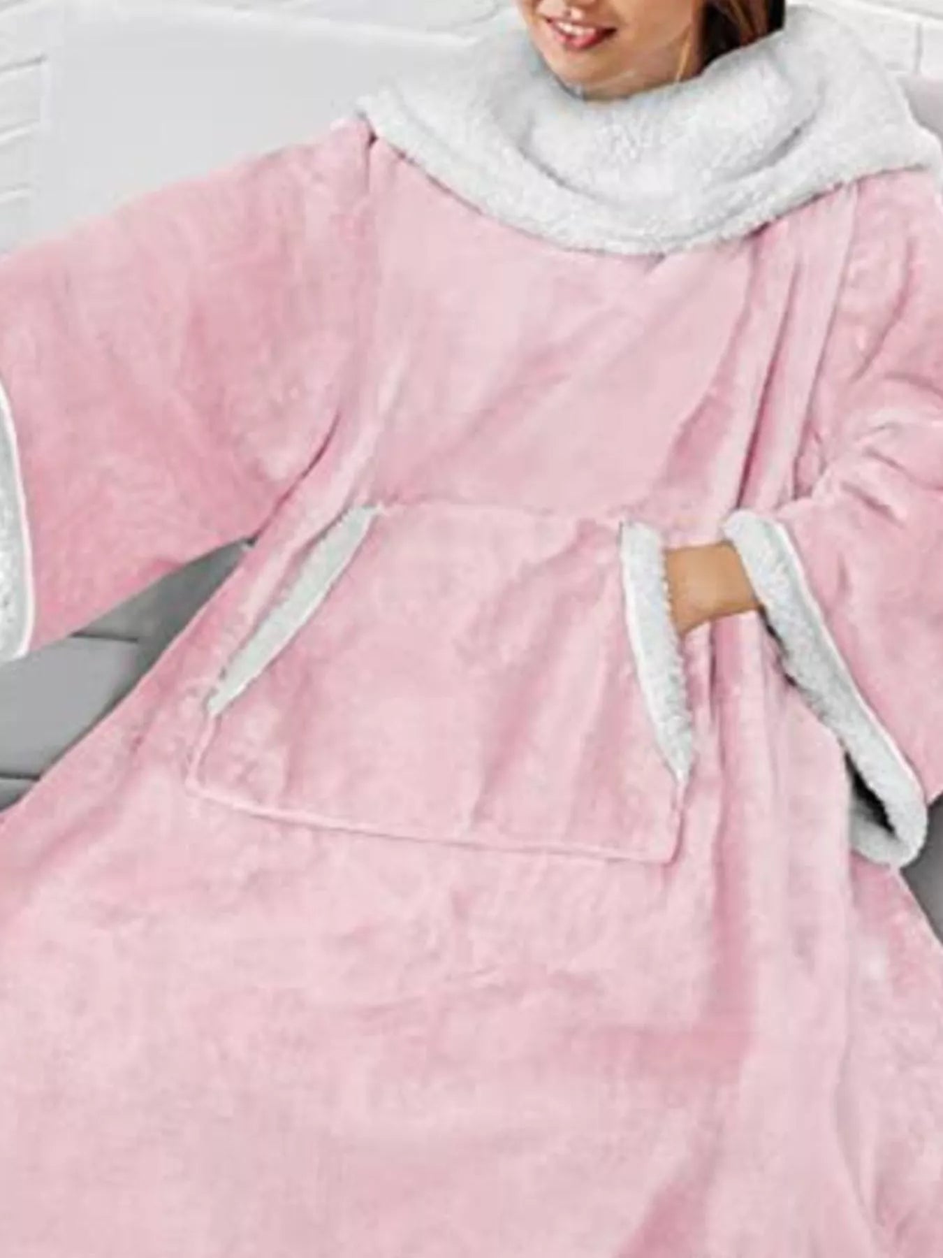 Oversized Wearable Blanket Hoodie Lounge Nightgown