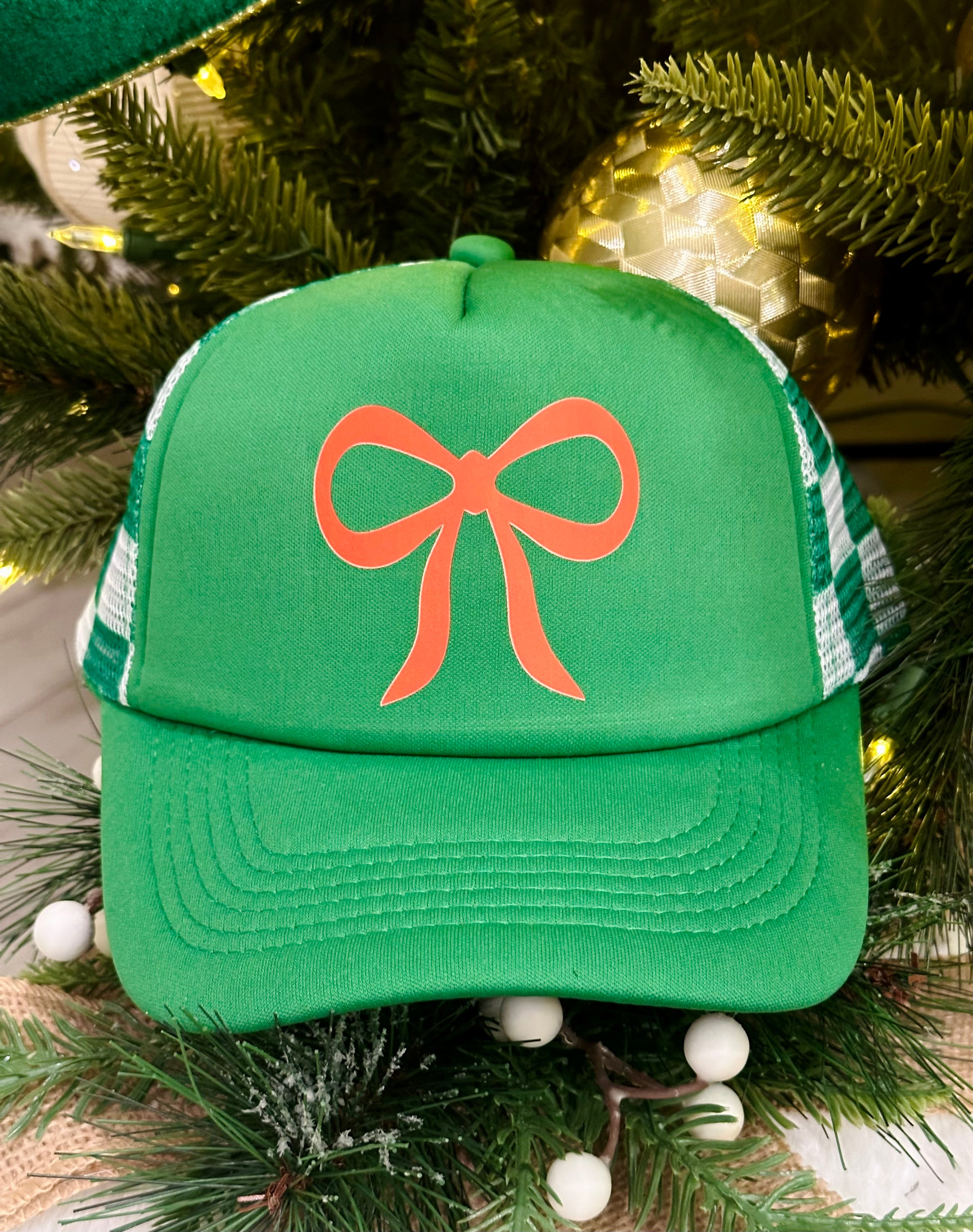 Green Bow Trucker Hat