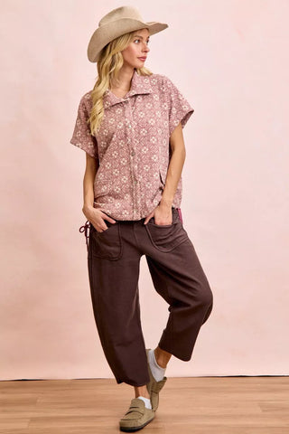 BiBi Washed Terry Pants with Pockets