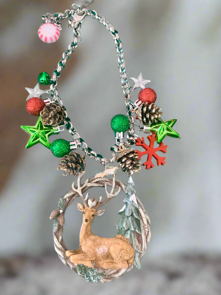 Christmas Deer Necklace