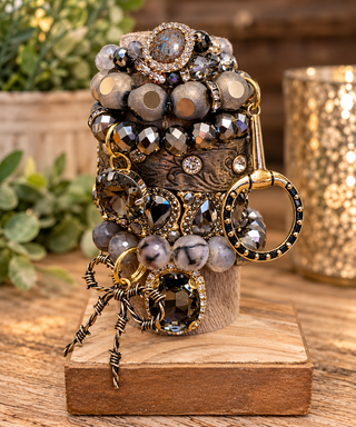 Midnight Rodeo Glam 8-Piece Bracelet Tower by Sandra Ling Designs