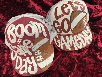 Hand Painted Game Day Trucker Hats