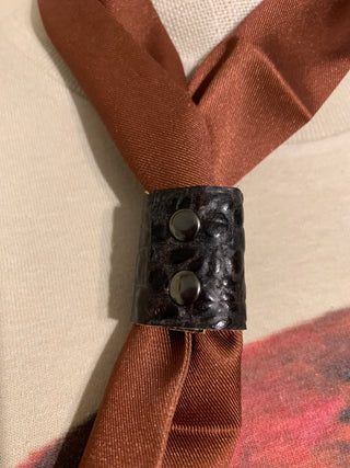 Chocolate Croc Scarf Cuff