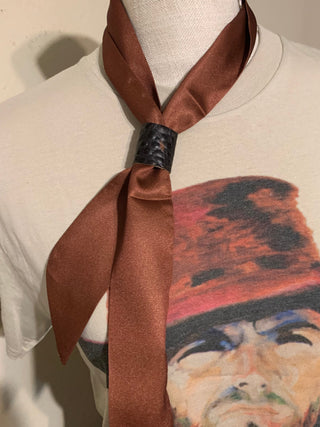 Texas Luxe Slim Neck Scarf — Bronze