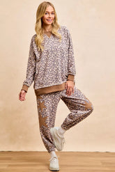 BiBi Leopard Printed French Terry Sweatshirt