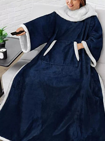 Oversized Wearable Blanket Hoodie Lounge Nightgown