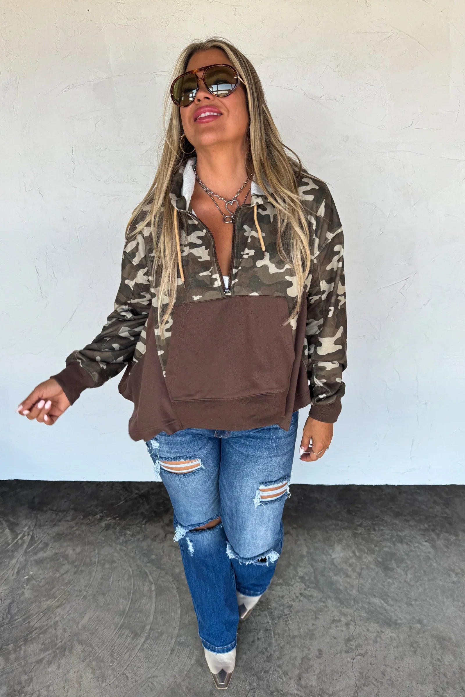 The Hunter Half Zip Hoodie Pullover