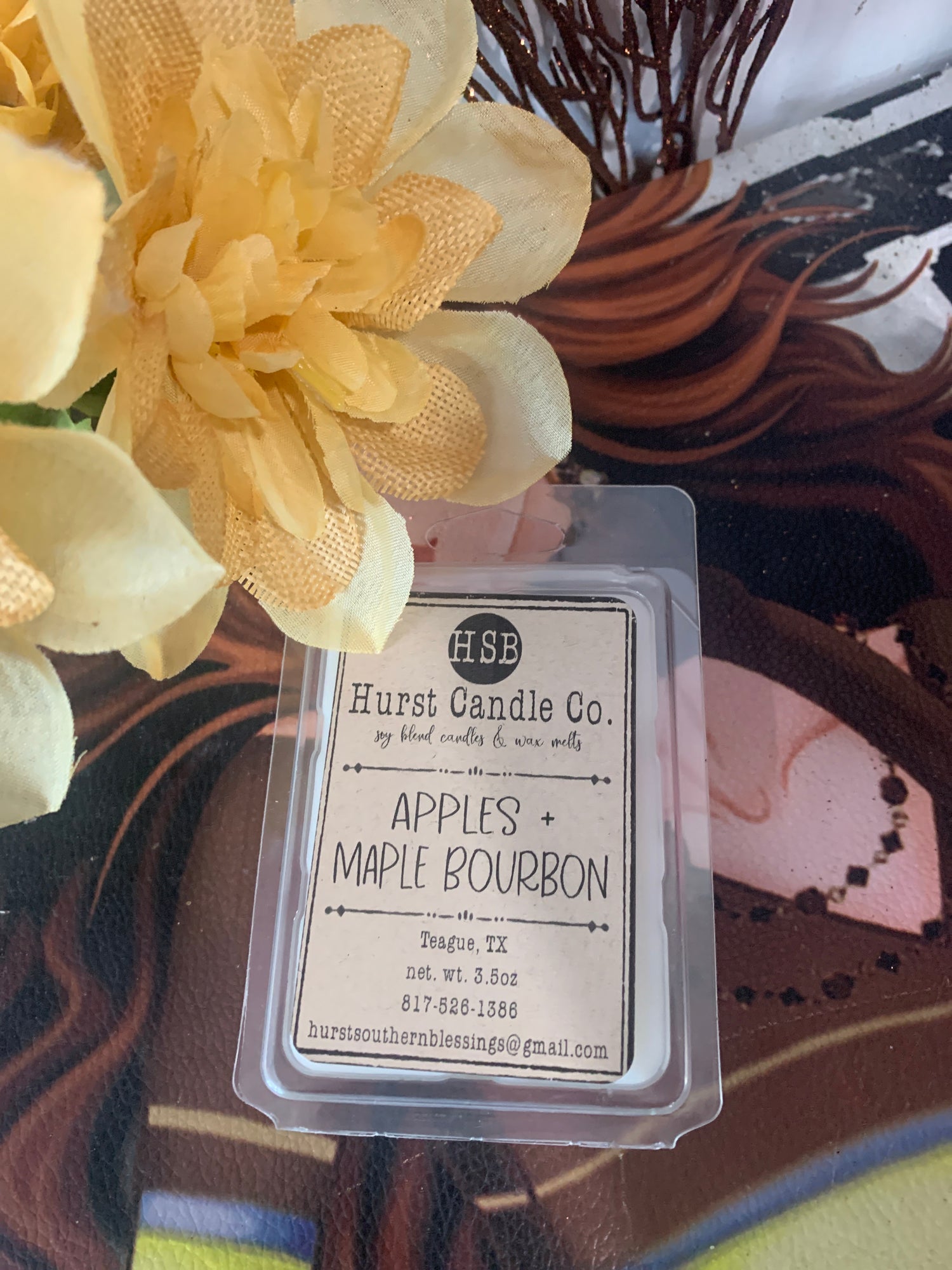 candles HSB Apples + Maple Bourbon wax melts