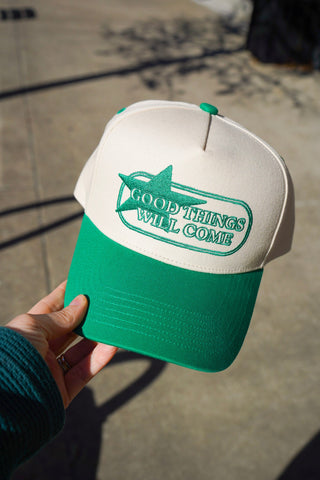 Good Things Will Come - Kelly Green Trucker Hat