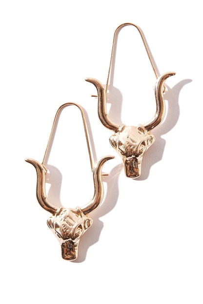 Western Bull Earrings