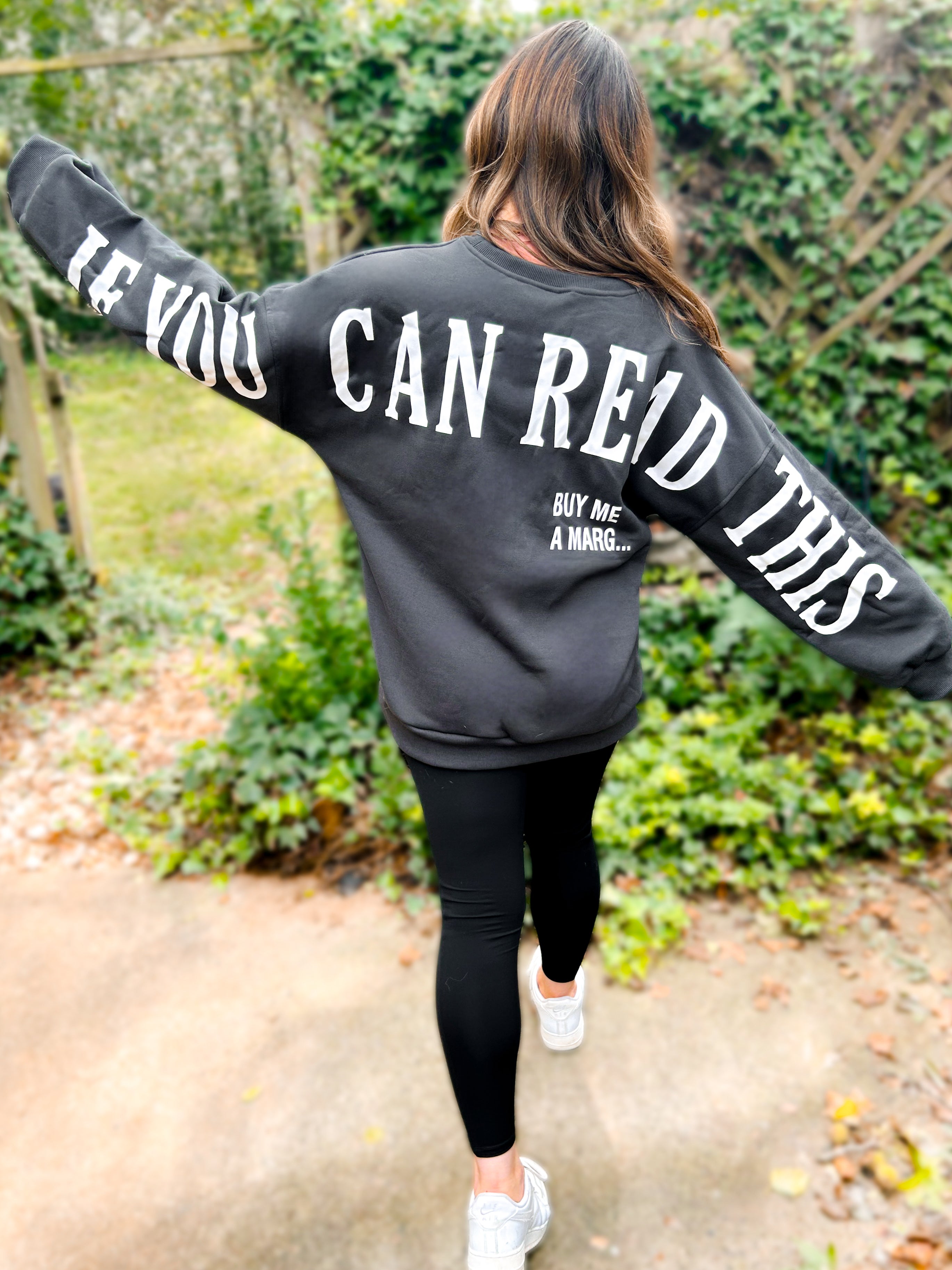 Ivy “If You Can Read This” Spring Scuba Sweatshirt