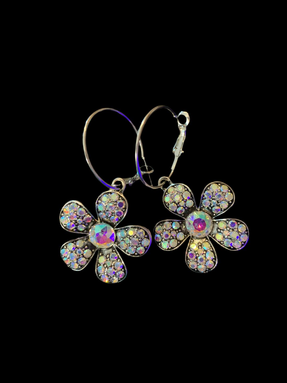 Shimmer Petal Hoops