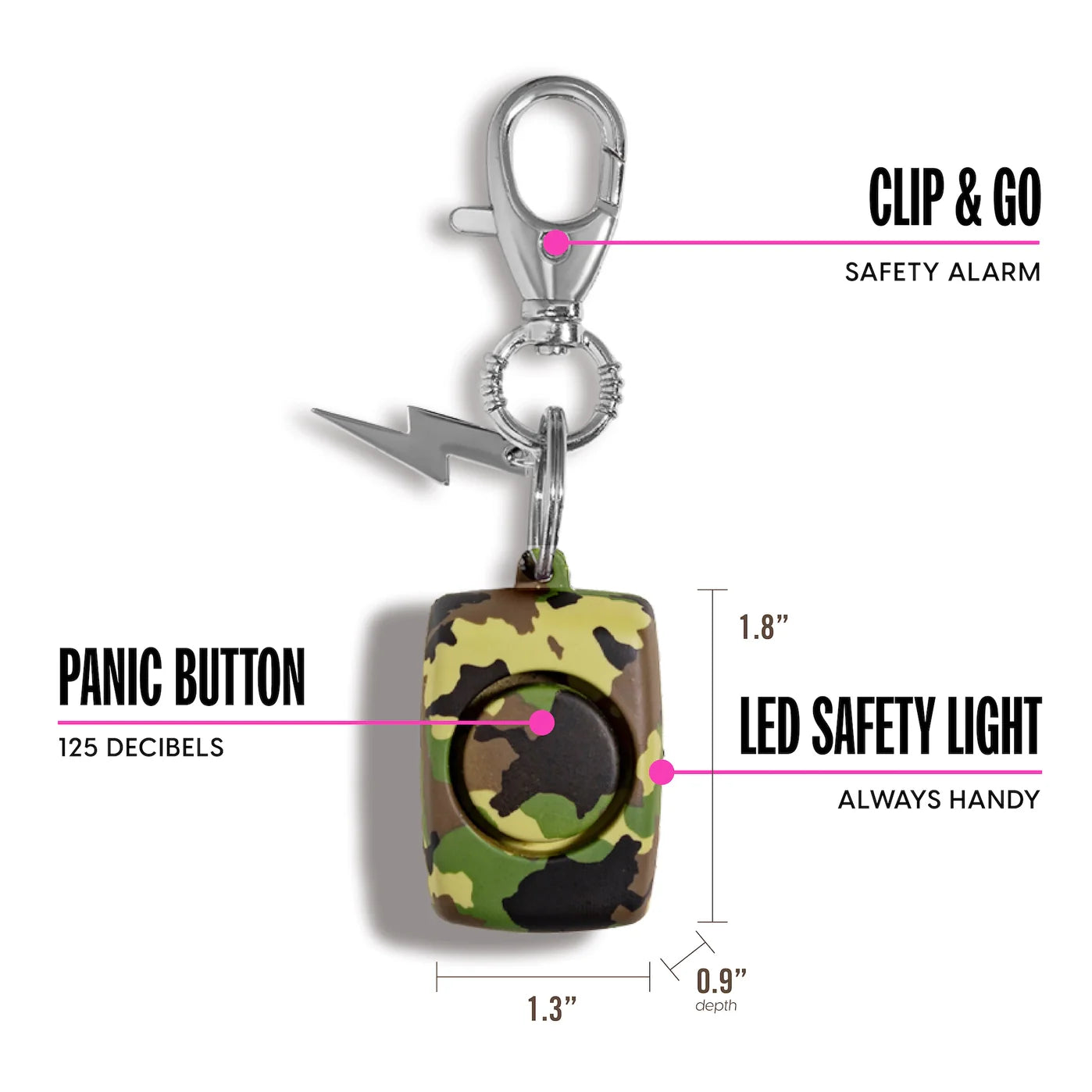 Mini Safety Alarm in Two Colors