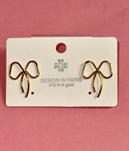**SALE**Dainty Bow Earrings