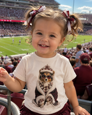 Gameday Rough Collie Cream Kids Graphic Tee 304K