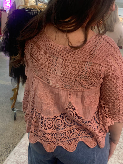 Heirloom Lace &amp; Crochet Top