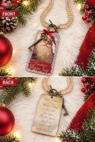 Santa's Magic Key Necklace by Sandra Ling Designs