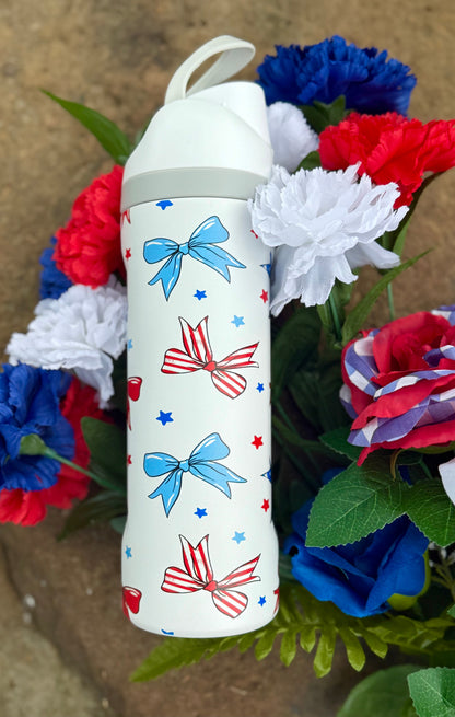 Stella Patriotic Bow Water Bottle
