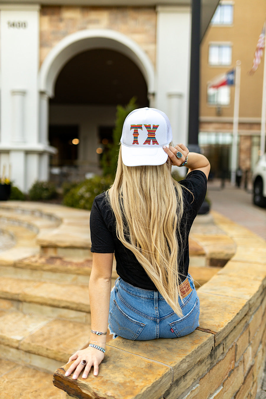 Serape State Custom Foam Trucker Cap - Pirates and Pearls Boutique