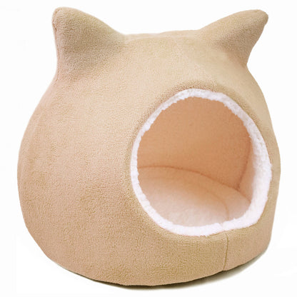 Precious Tails Fleece Cat Ears Pet Dome