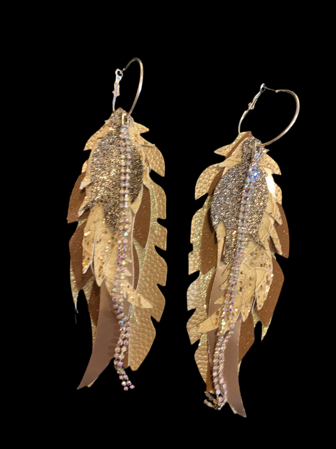 Wildfire Glam Feather Earrings