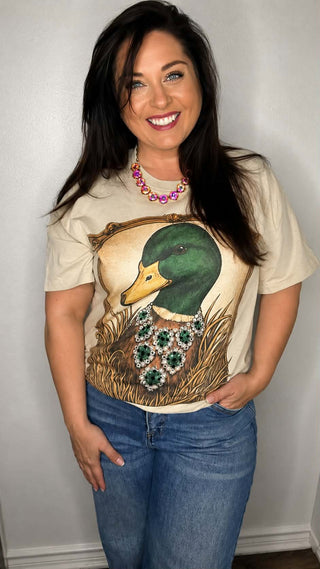 Jeweled Mallard Graphic T-Shirt