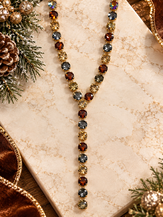 Dazzle Drop Y-Shaped Necklace