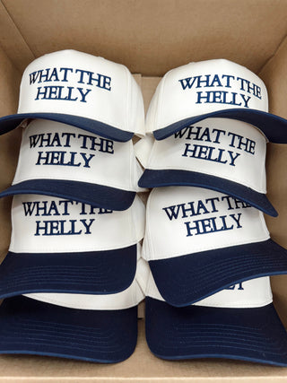 Hat What the Helly - Navy Vintage Trucker Hat