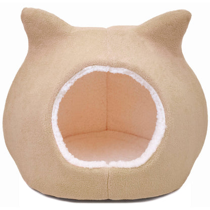 Precious Tails Fleece Cat Ears Pet Dome