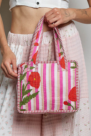 POL Mini Quilted Tote Bag