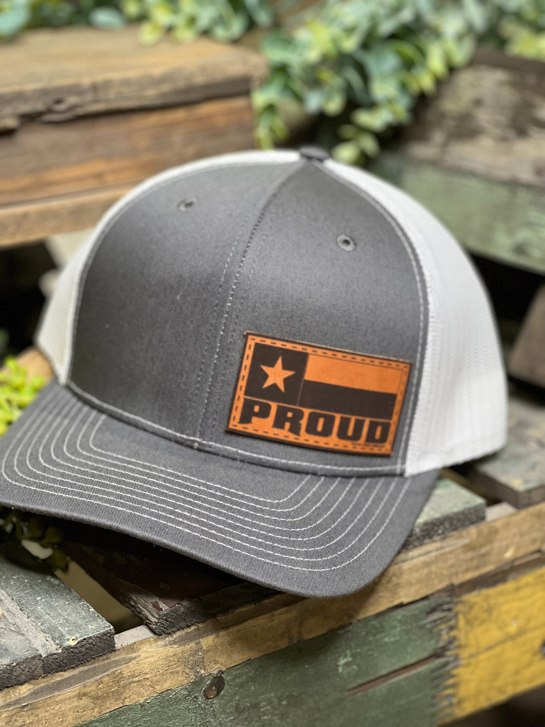 TX Proud Leather Patch Cap - Pirates and Pearls Boutique