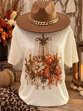 Chandelier Floral Graphic Tee