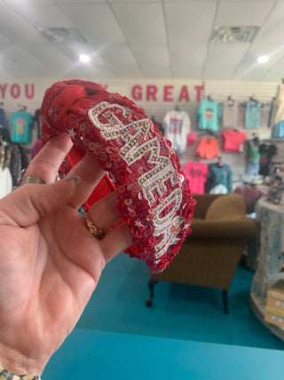 Sports headbands Sequin & Beaded Sport Headbands