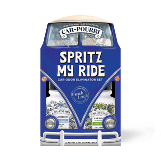Car~Pourri Air + Fabric Spritz My Ride 1.4oz 2-Pack Gift Set