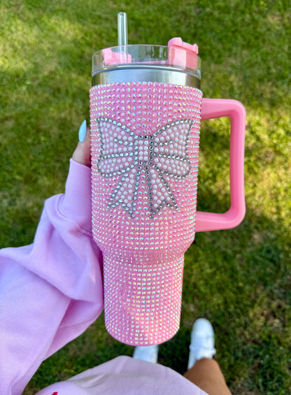**SALE** Bling Bow Tumbler