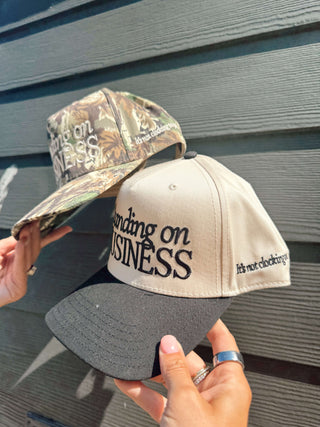 Hat Standing On Business Trucker Hat