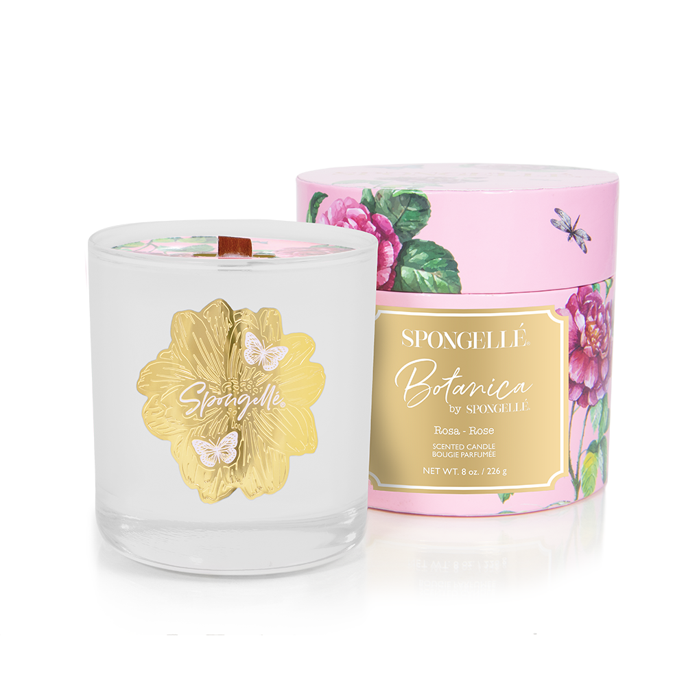 Rose Body Buffer &amp; Candle Set