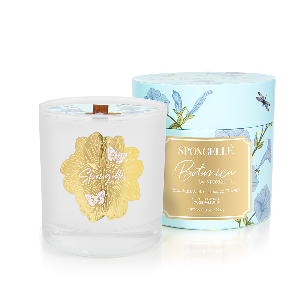 Tobacco Flower Body Buffer &amp; Candle Set