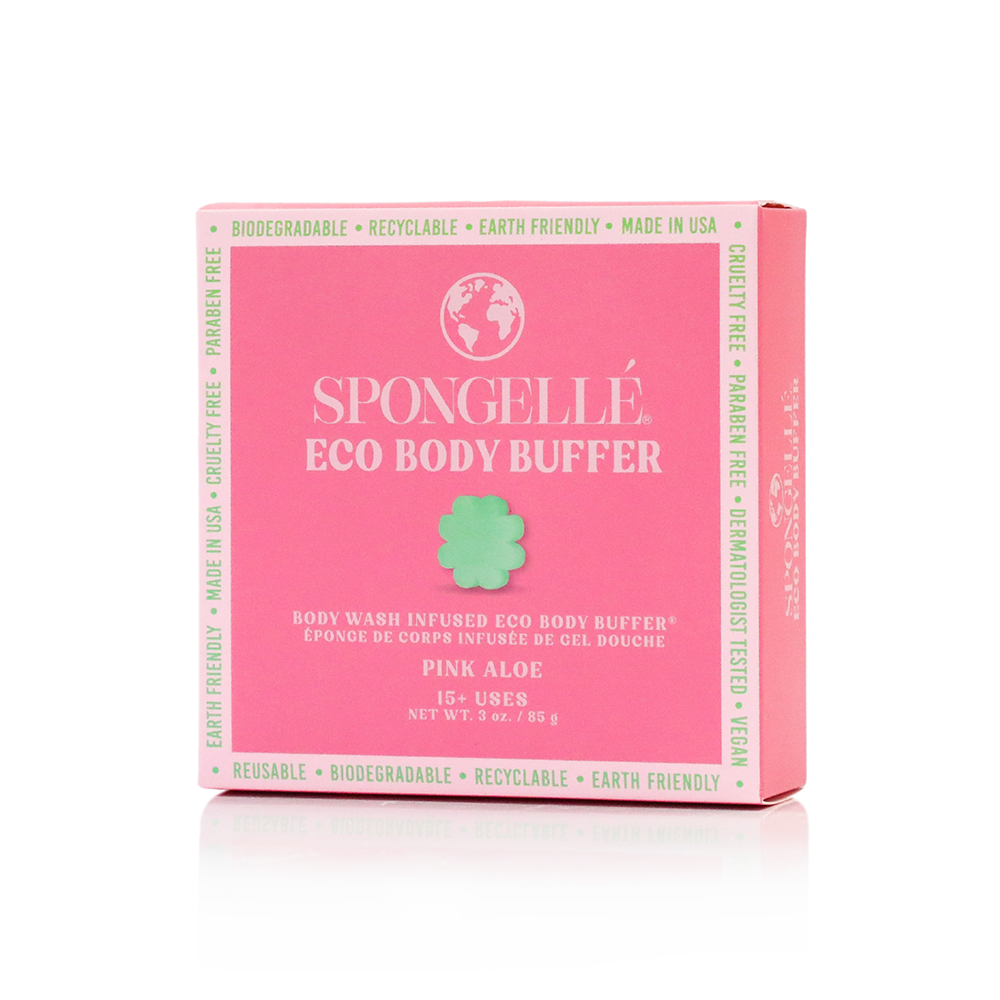 Body Wash Infused Buffer Pink Aloe | Eco Body Buffer