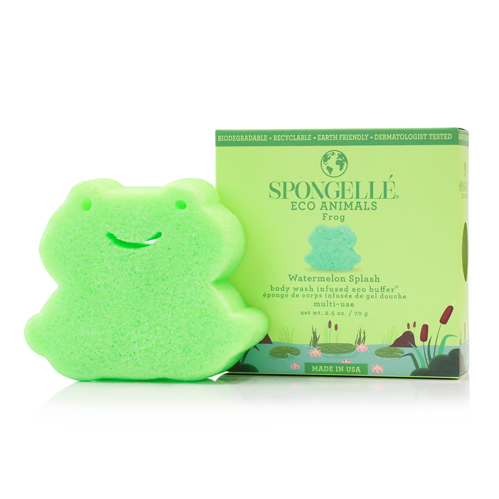 Body Wash Infused Buffer Frog | Eco Animals Kids Buffer