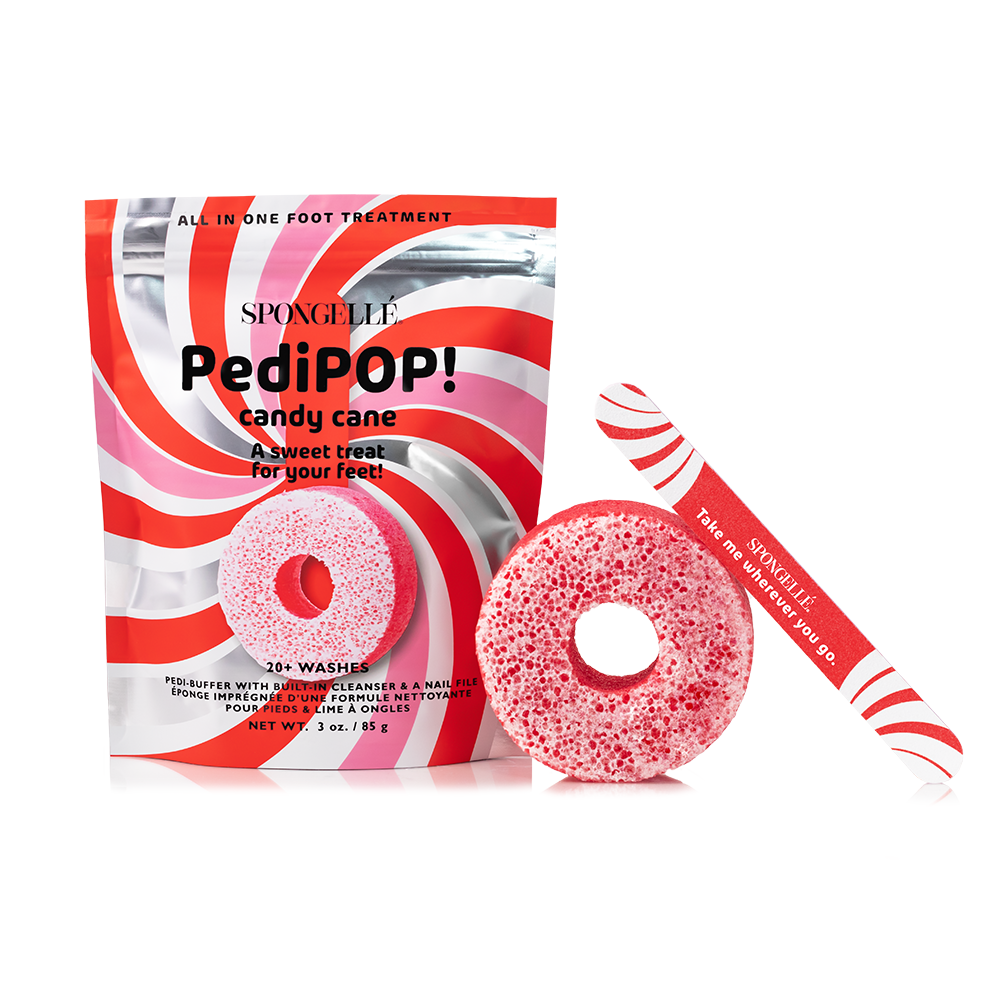 Candy Cane | Holiday PediPOP! Pedi Buffer &amp; Nail File