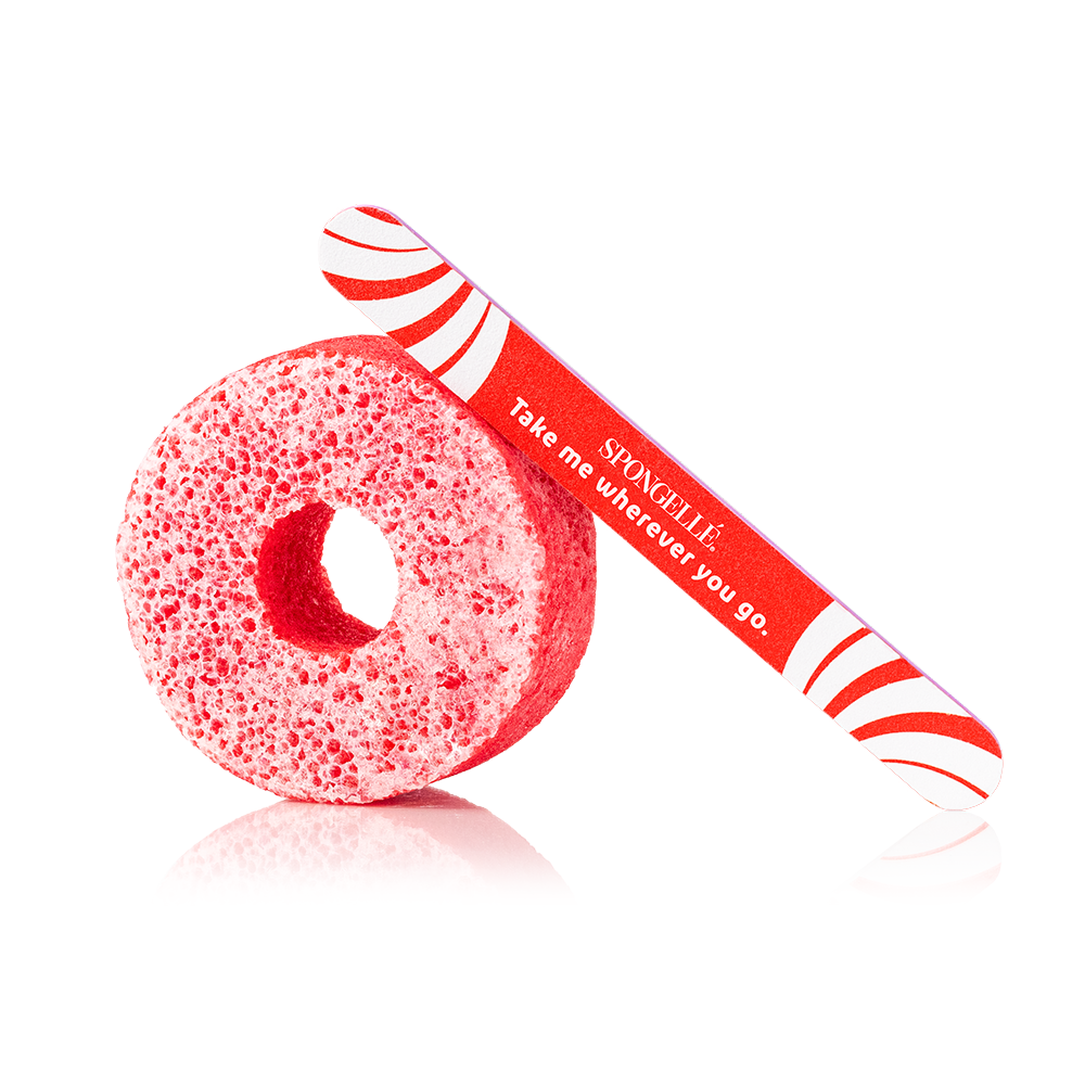 Candy Cane | Holiday PediPOP! Pedi Buffer &amp; Nail File
