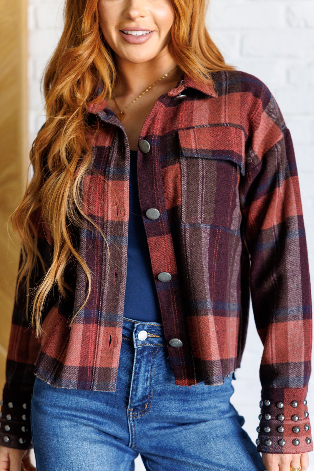 Layers Already There Plaid Shacket