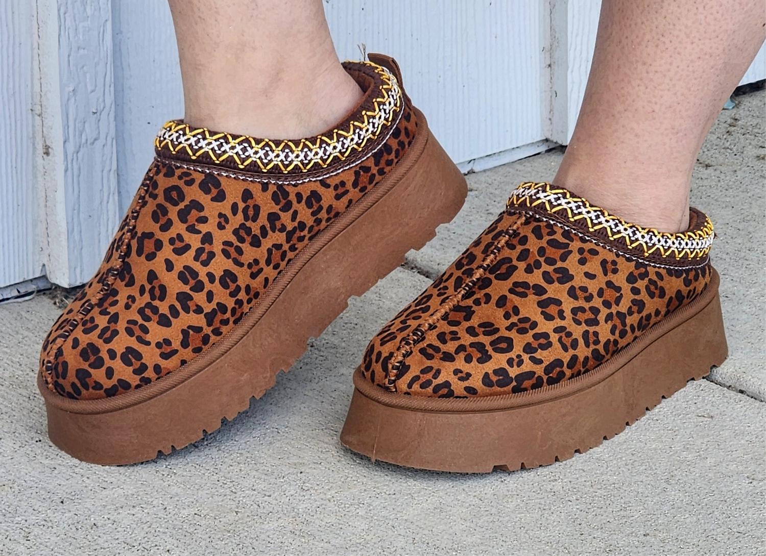 Leopard Suede Mule